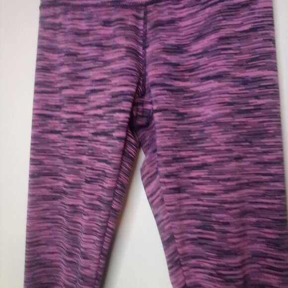 Jockey Leggings Women S Active Athletic Pattern Black Pink - Picture 10 of 14